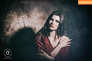 German Thin Brunette Model Vanessa Bartsch photo #0001