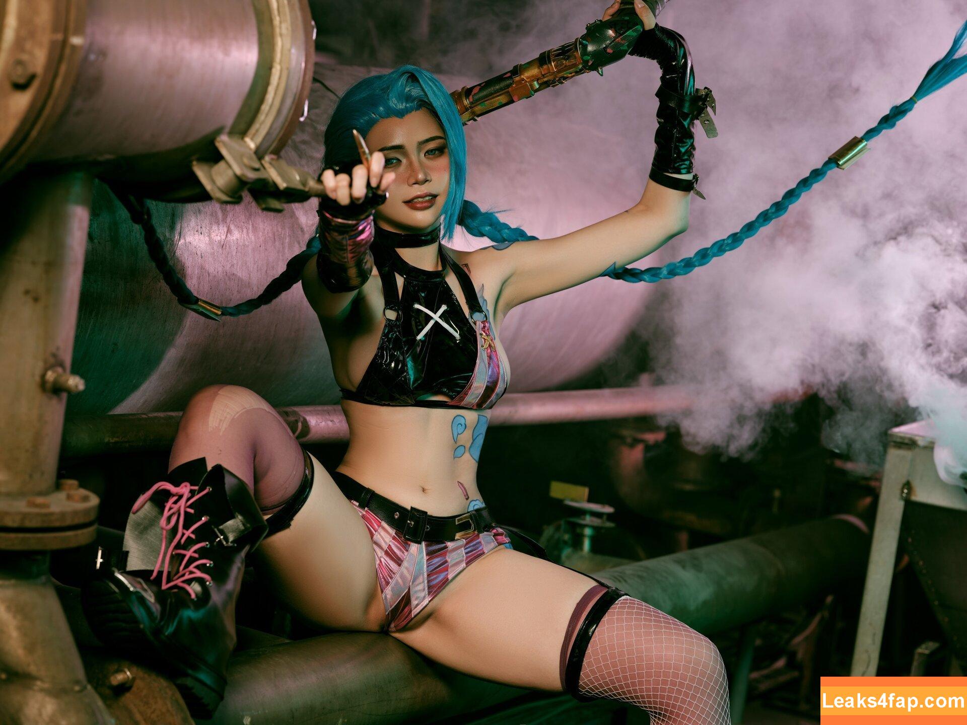 Jinx Cosplay Arcane / LeagueLegends / jinxedyumeria leaked photo photo #0360