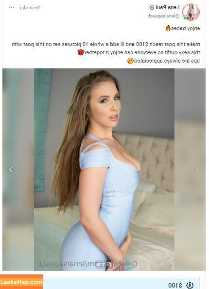 Lena Paul / Lena_Paulx / lenaisapeach / lenapaulxo слитое фото фото #0408